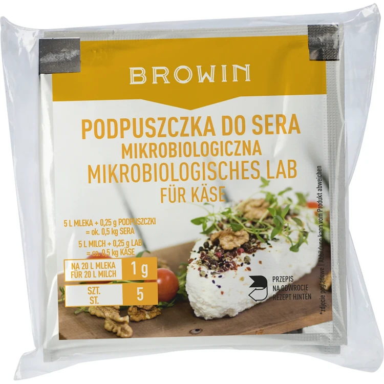 Podpuszczka do serów w proszku 5x1 g
